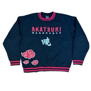 Naruto Shippuden Akatsuki Kanji Crewneck Sweatshirt BoxLunch Sz XL